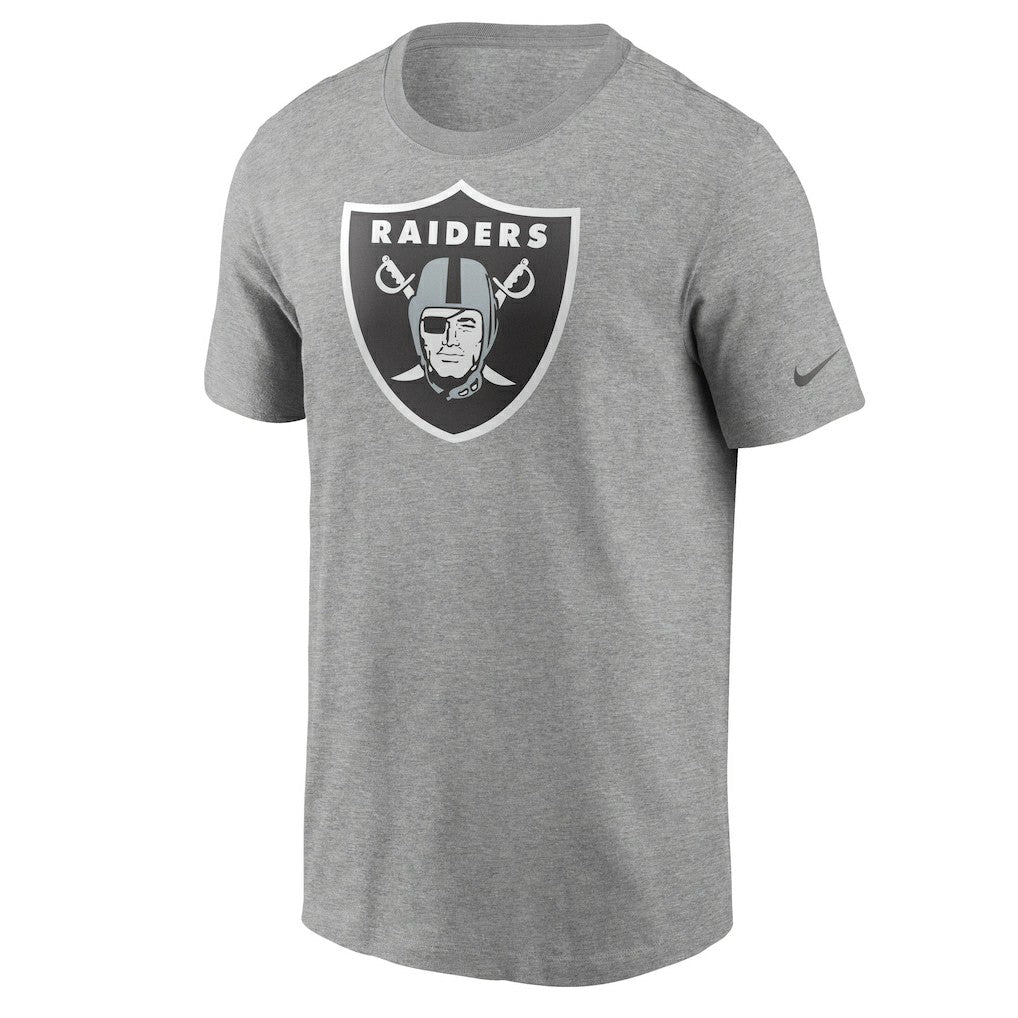 Las Vegas Raiders Primetime Logo Essential T-Shirt Heather Gray | Nike for Sale