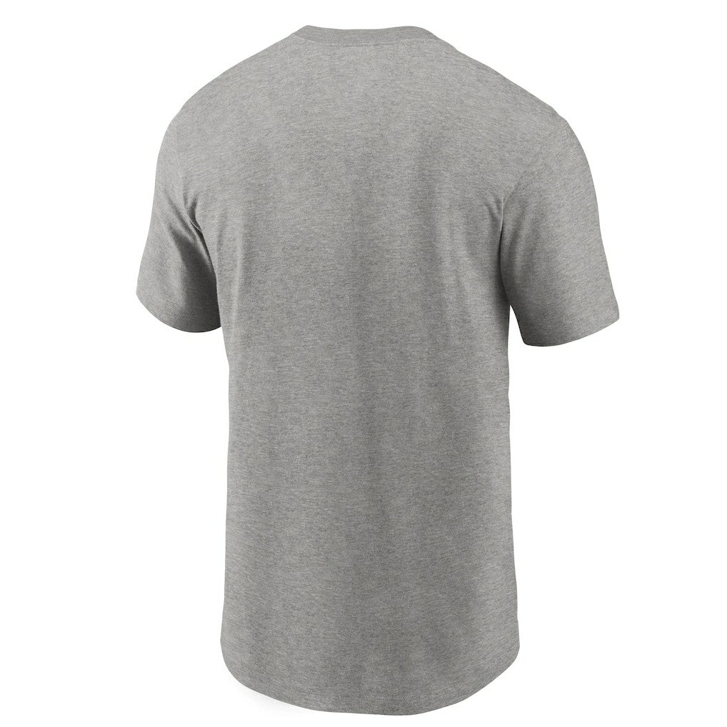 Las Vegas Raiders Primetime Logo Essential T-Shirt Heather Gray | Nike for Sale