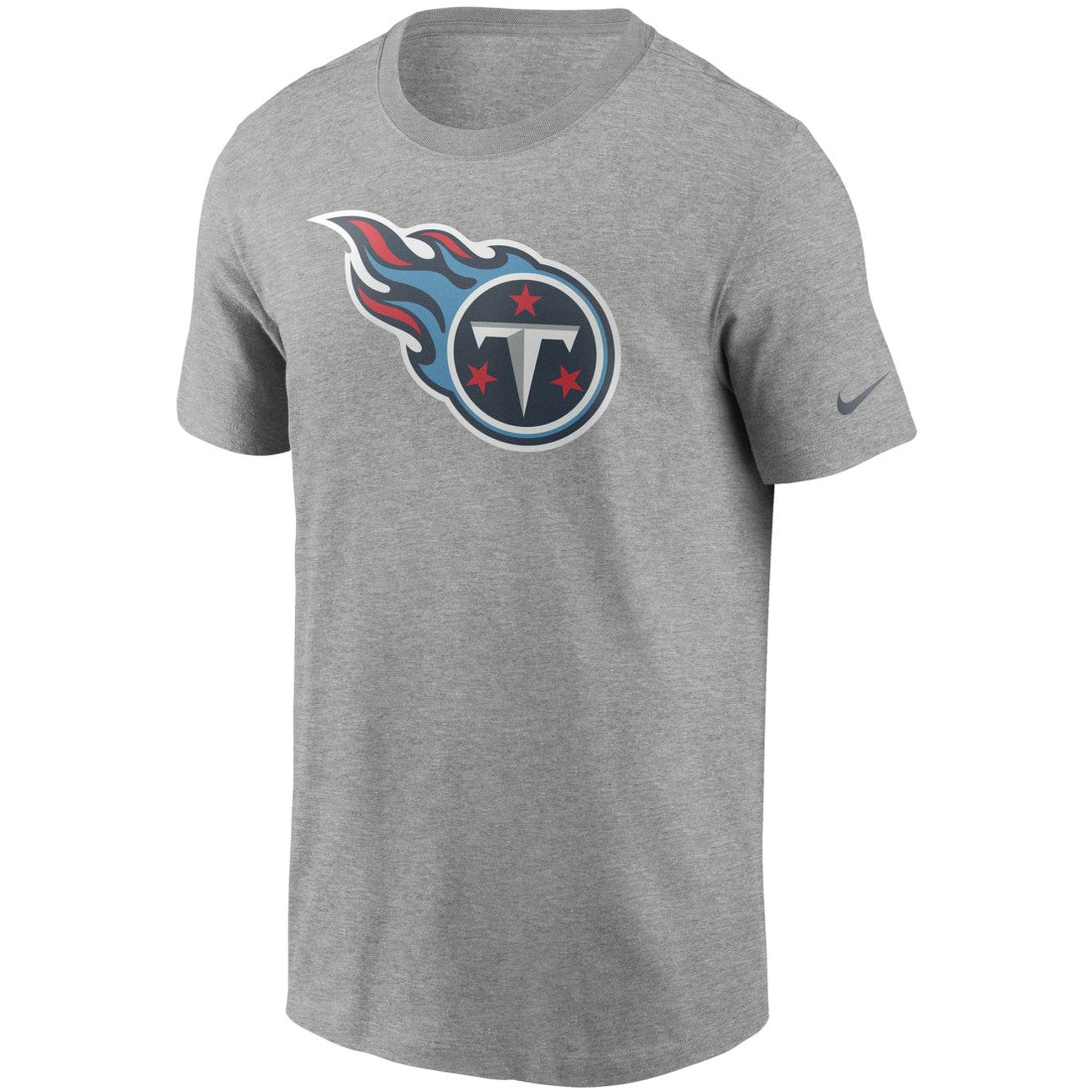 Tennessee Titans Primetime Logo Essential T-Shirt Heather Gray | Nike for Sale