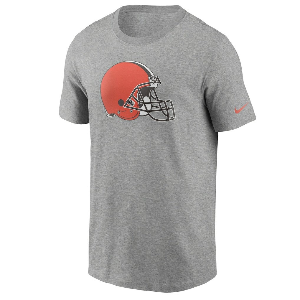 Cleveland Browns Primetime Logo Essential T-Shirt Heather Gray | Nike for Sale
