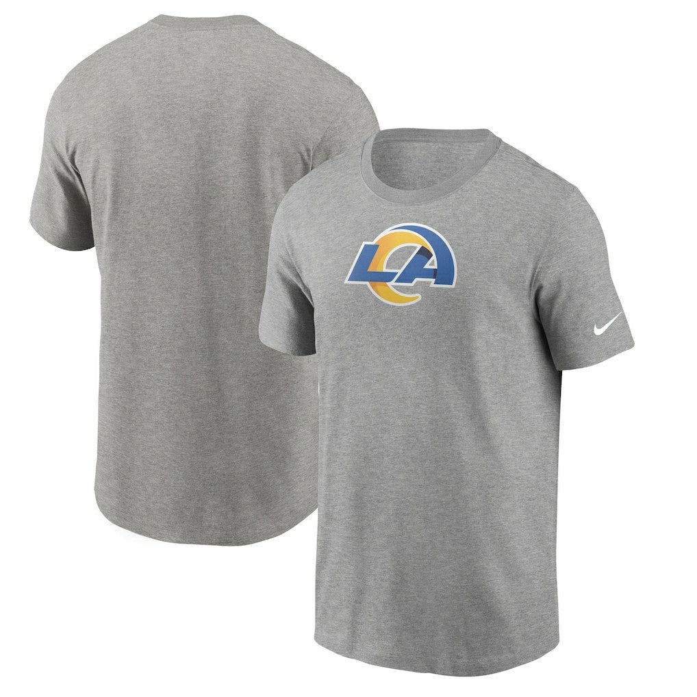 Los Angeles Rams Primetime Logo Essential T-Shirt Heather Gray | Nike for Sale