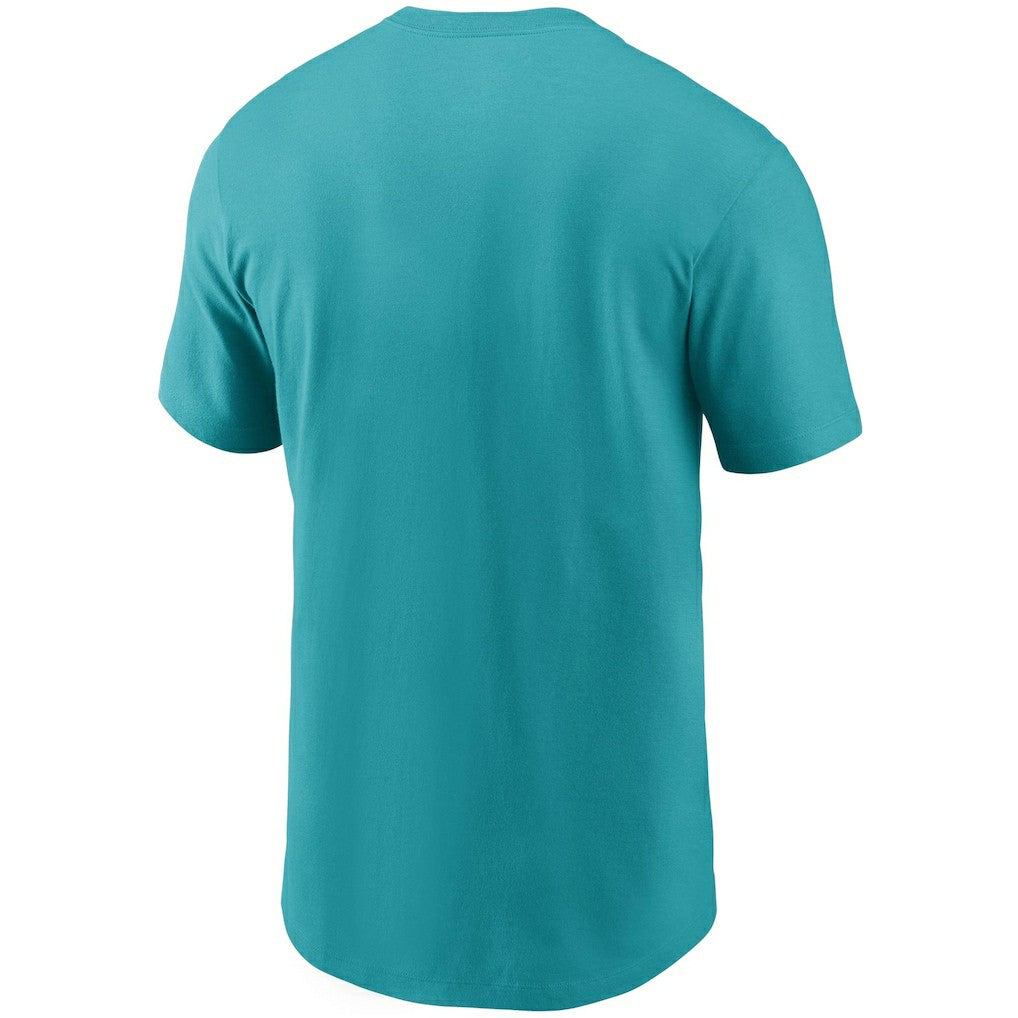 Miami Dolphins Primetime Logo Essential T-Shirt Aqua | Nike for Sale