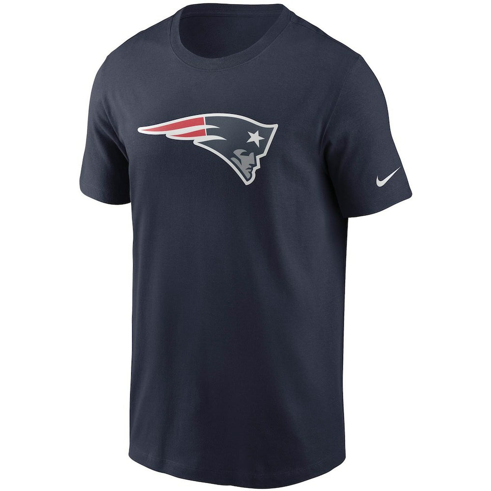 New England Patriots Primetime Logo Essential T-Shirt Navy | Nike for Sale