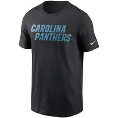 Carolina Panthers Team Wordmark T-Shirt Black | Nike for Sale