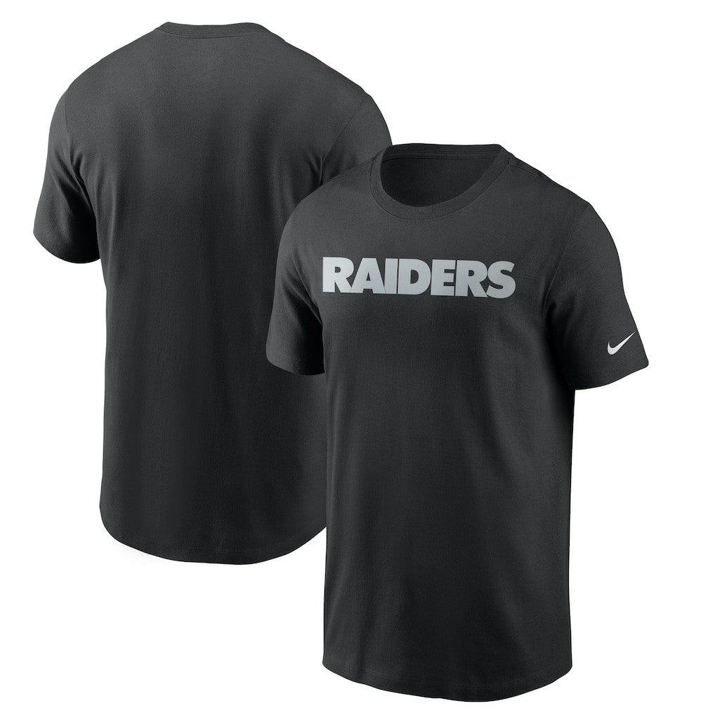 Las Vegas Raiders Team Wordmark T-Shirt Black | Nike for Sale