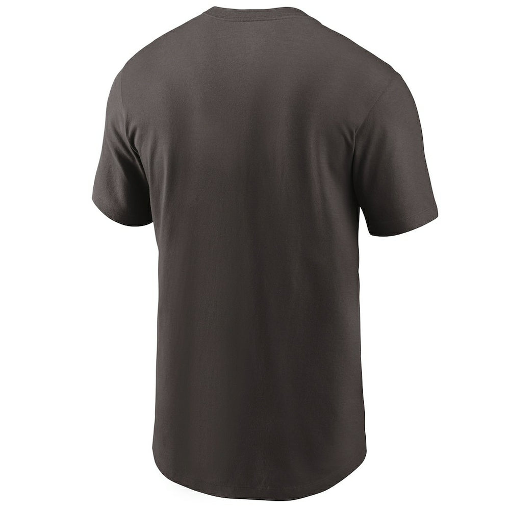 Cleveland Browns Team Wordmark T-Shirt Brown | Nike for Sale