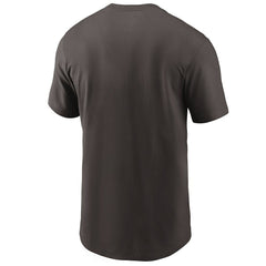 Cleveland Browns Team Wordmark T-Shirt Brown | Nike for Sale