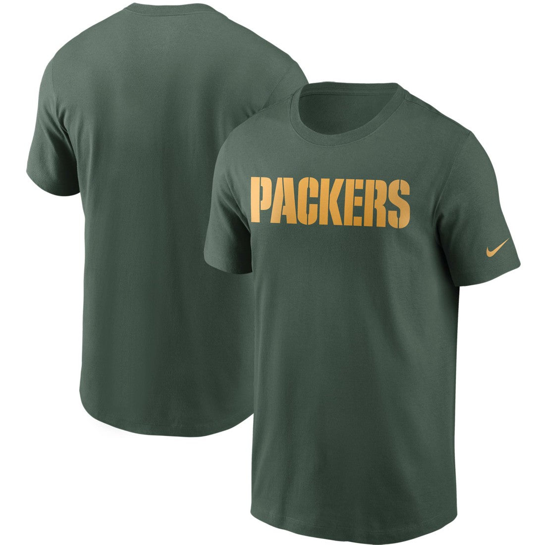 Green Bay Packers Team Wordmark T-Shirt Green | Nike for Sale