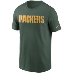 Green Bay Packers Team Wordmark T-Shirt Green | Nike for Sale