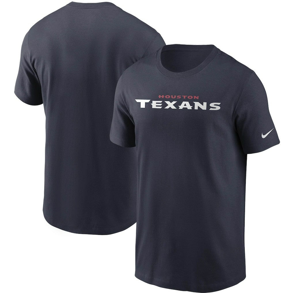 Houston Texans Team Wordmark T-Shirt Navy | Nike for Sale