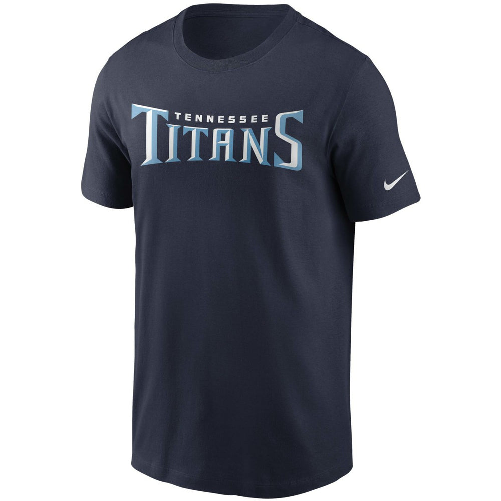 Tennessee Titans Team Wordmark T-Shirt Navy | Nike for Sale