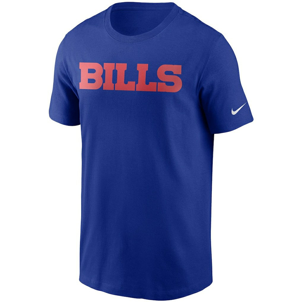 Buffalo Bills Team Wordmark T-Shirt Royal | Nike for Sale