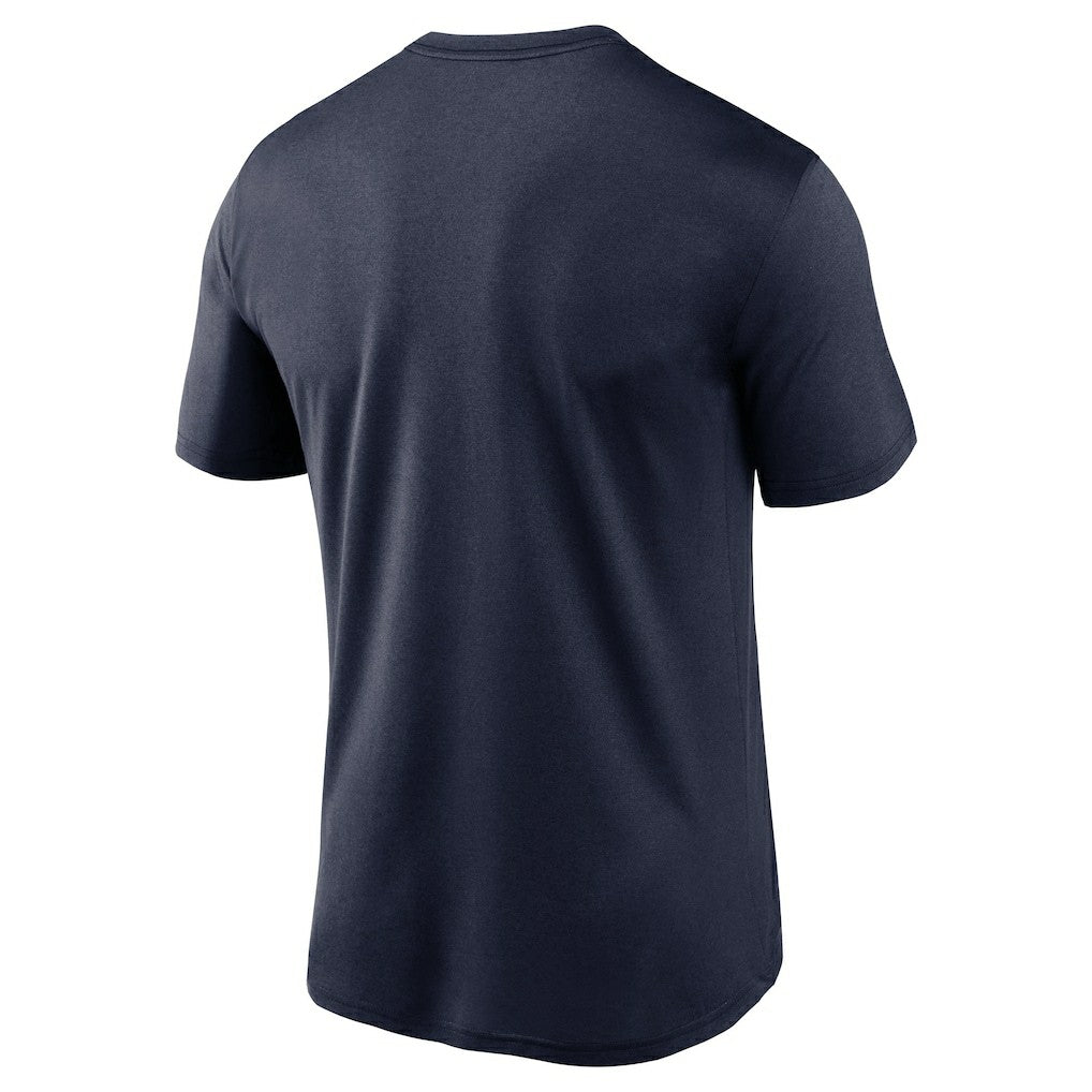 New England Patriots Wordmark Legend Performance T-Shirt Navy | Nike for Sale