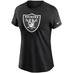 Las Vegas Raiders Women's Logo Essential T-Shirt Black | Nike for Sale