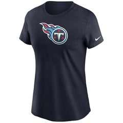 Tennessee Titans Women's Logo Essential T-Shirt Navy | Nike for Sale