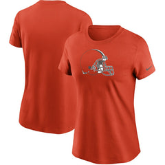 Cleveland Browns Women's Logo Essential T-Shirt Orange | Nike for Sale