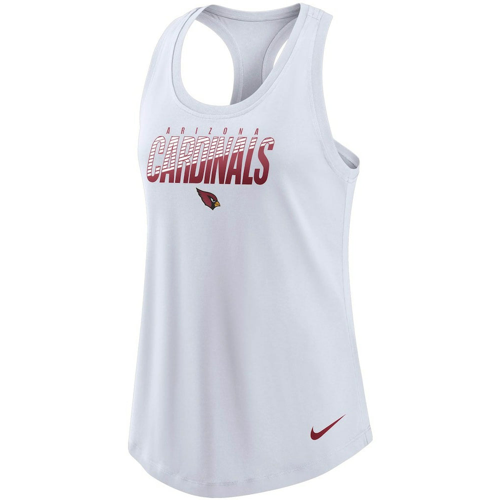 Arizona Cardinals Women's Light Impact Performance Racerback Tank Top White | Nike for Sale