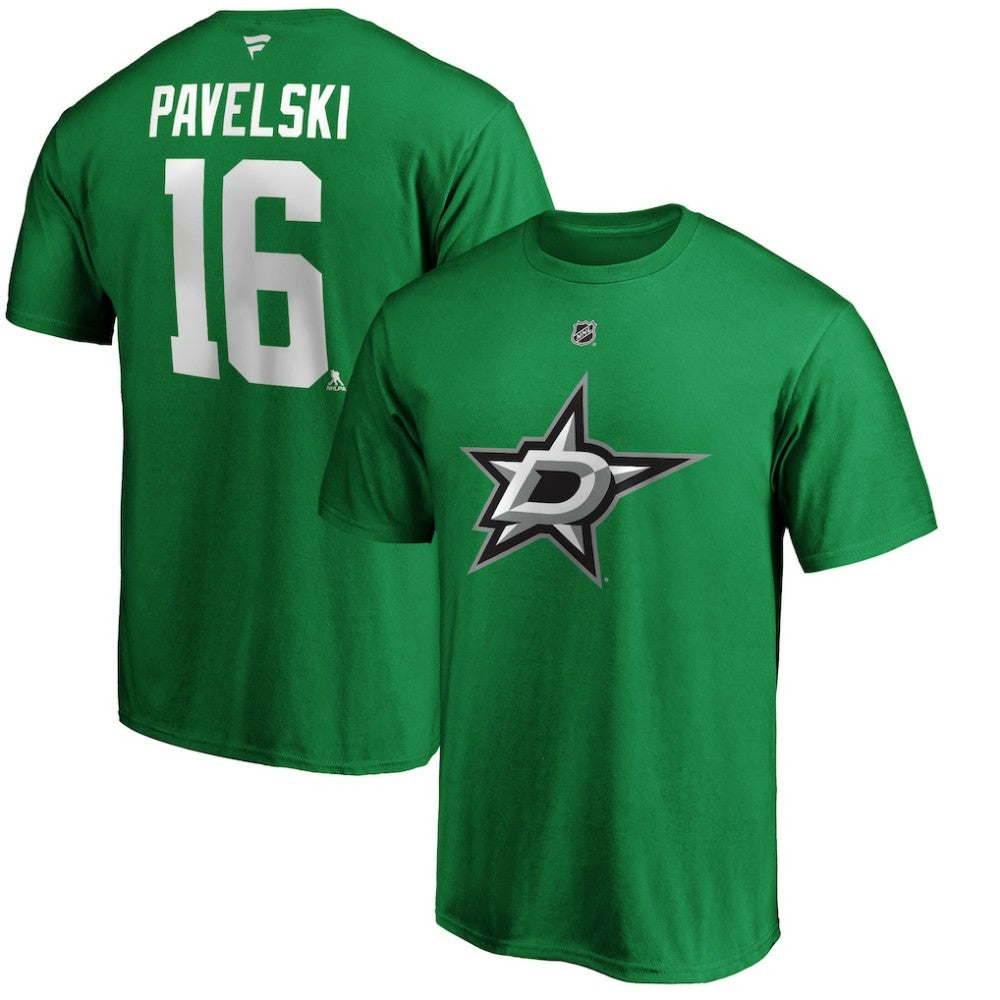 Joe Pavelski Dallas Stars Fanatics Authentic Stack Player Name & Number T-Shirt - Kelly Green - NHL