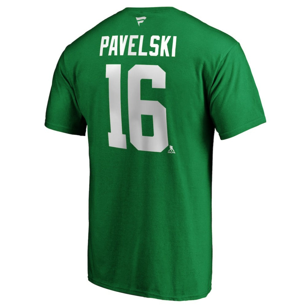 Joe Pavelski Dallas Stars Fanatics Authentic Stack Player Name & Number T-Shirt - Kelly Green - NHL