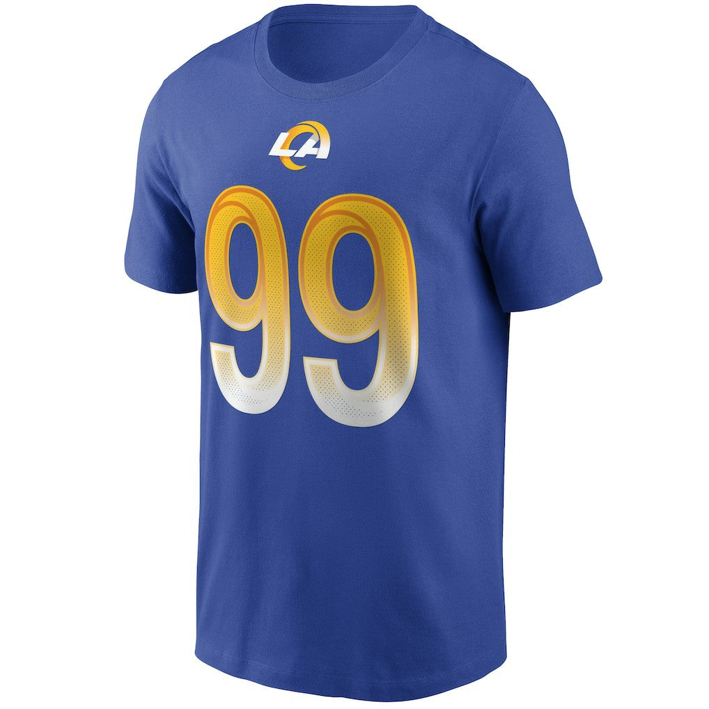 Aaron Donald Los Angeles Rams Name & Number T-Shirt Royal | Nike for Sale