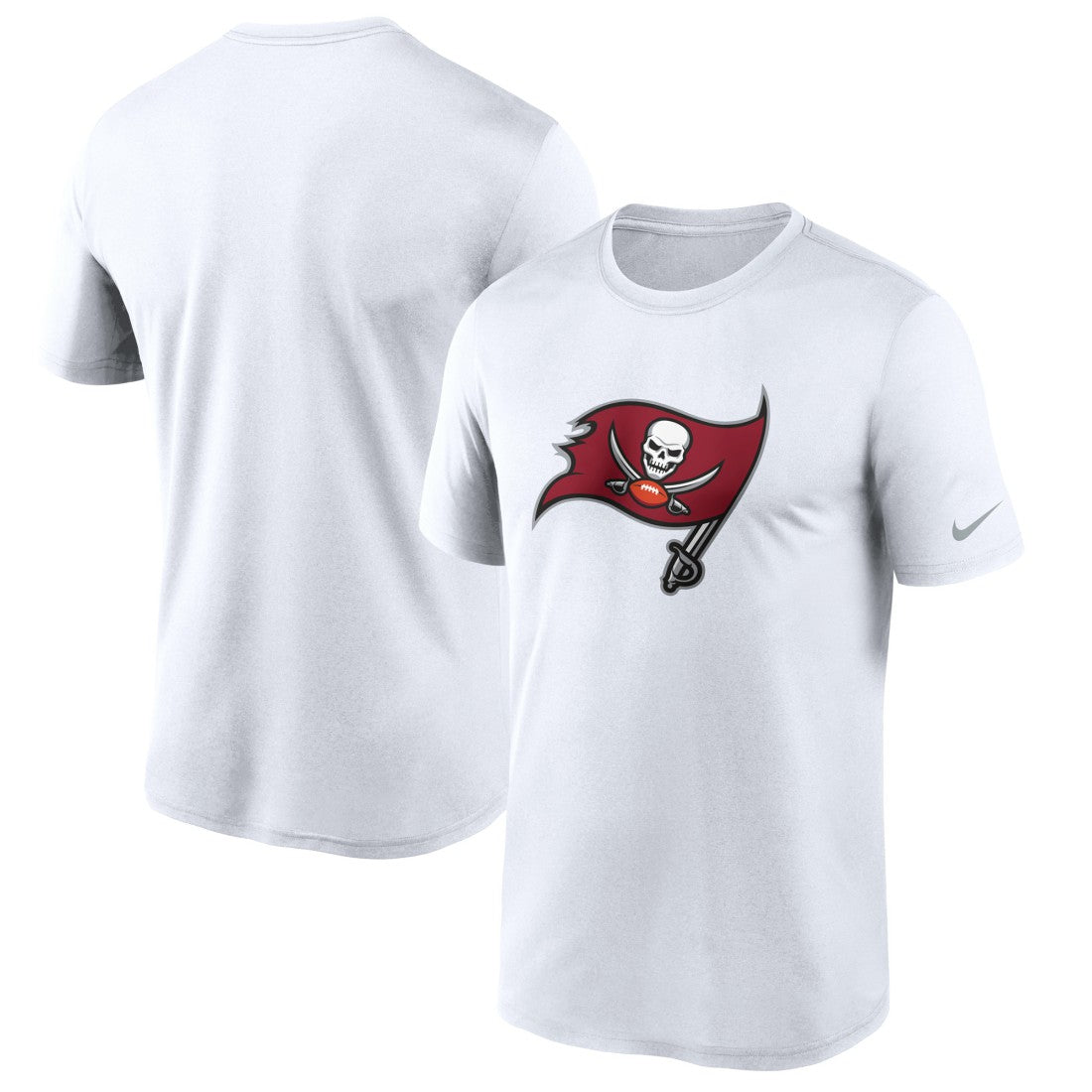 Tampa Bay Buccaneers Logo Essential Legend Performance T-Shirt White | Nike for Sale