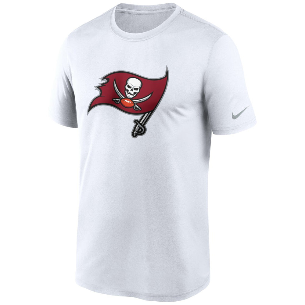 Tampa Bay Buccaneers Logo Essential Legend Performance T-Shirt White | Nike for Sale
