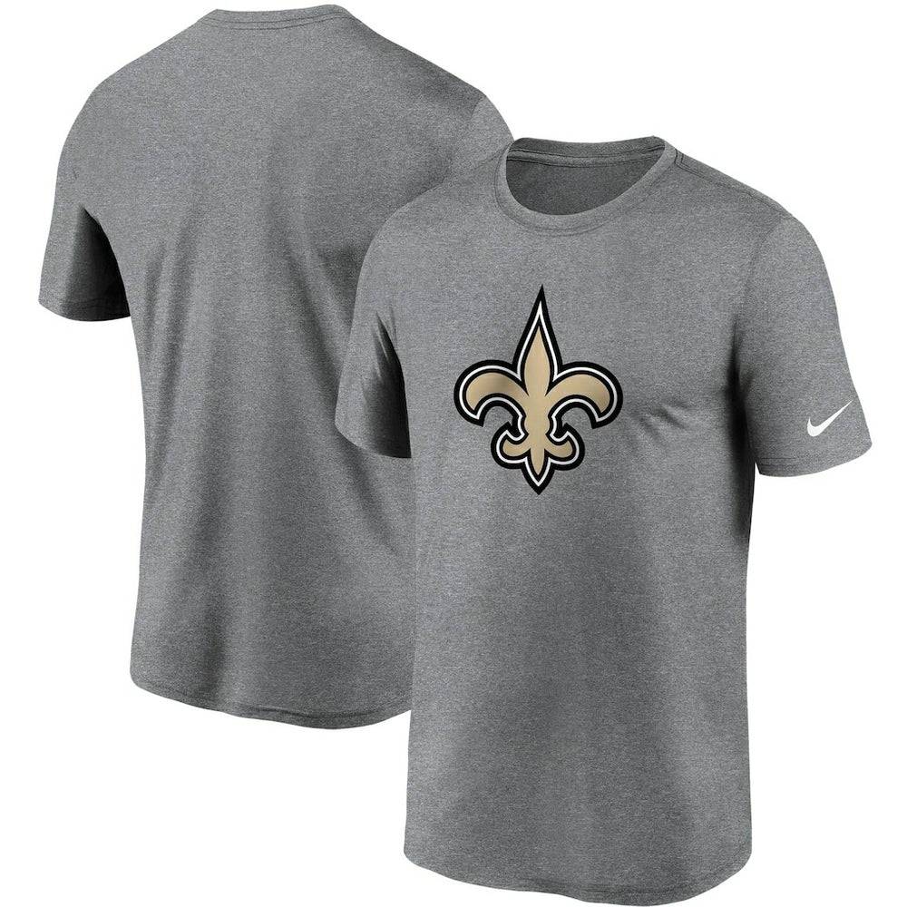 New Orleans Saints Logo Essential Legend Performance T-Shirt Heathered Charcoal | Nike for Sale