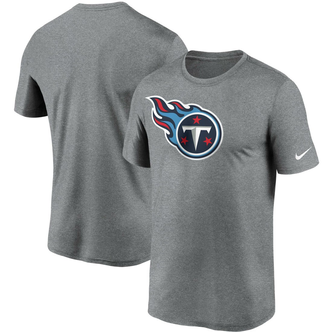 Tennessee Titans Logo Essential Legend Performance T-Shirt Heathered Charcoal | Nike for Sale