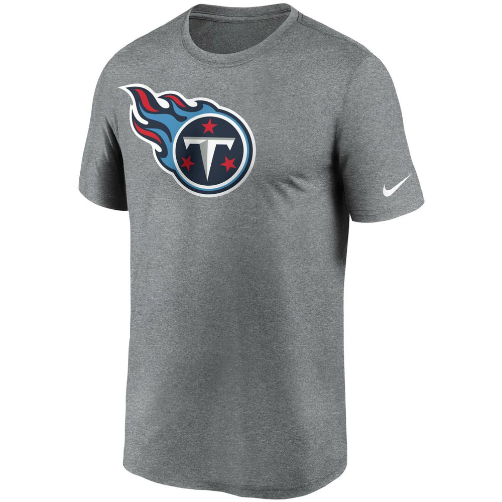 Tennessee Titans Logo Essential Legend Performance T-Shirt Heathered Charcoal | Nike for Sale