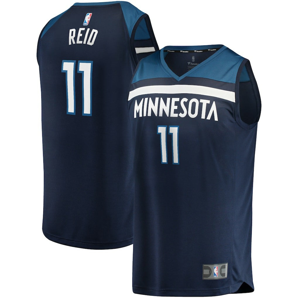 Naz Reid Minnesota Timberwolves Fast Break Replica Jersey Navy Icon Edition - NBA