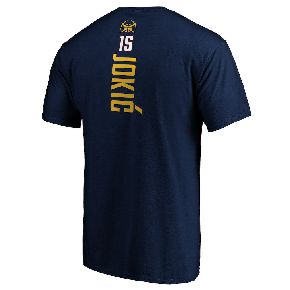 Nikola Jokic Denver Nuggets Playmaker Name & Number T-Shirt Navy - NBA