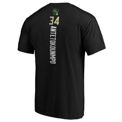 Giannis Antetokounmpo Milwaukee Bucks Team Playmaker Name & Number T-Shirt Black - NBA