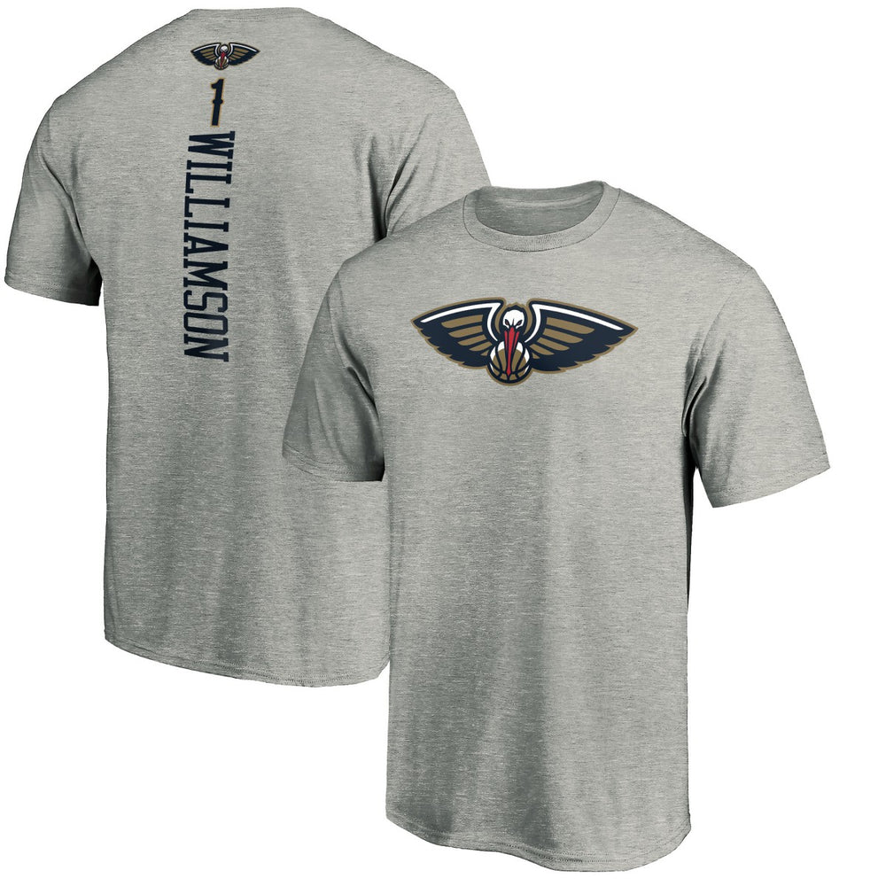 Zion Williamson New Orleans Pelicans Playmaker Name & Number Team T-Shirt Heathered Gray - NBA