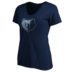 Ja Morant Memphis Grizzlies Women's Playmaker Name & Number V-Neck T-Shirt Navy - NBA