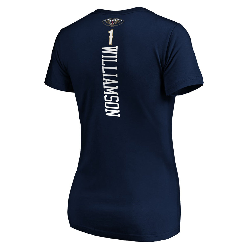 Zion Williamson New Orleans Pelicans Women's Playmaker Name & Number V-Neck T-Shirt Navy - NBA