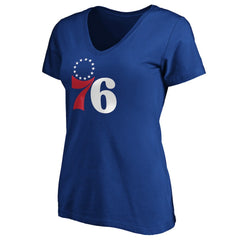 Joel Embiid Philadelphia 76ers Women's Playmaker Name & Number V-Neck T-Shirt Royal - NBA