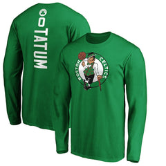 Jayson Tatum Boston Celtics Playmaker Name & Number Long Sleeve T-Shirt Kelly Green - NBA