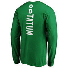 Jayson Tatum Boston Celtics Playmaker Name & Number Long Sleeve T-Shirt Kelly Green - NBA