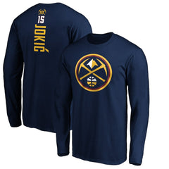 Nikola Jokic Denver Nuggets Playmaker Name & Number Long Sleeve T-Shirt Navy - NBA