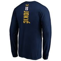 Nikola Jokic Denver Nuggets Playmaker Name & Number Long Sleeve T-Shirt Navy - NBA