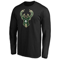 Giannis Antetokounmpo Milwaukee Bucks Playmaker Name & Number Long Sleeve T-Shirt Black - NBA