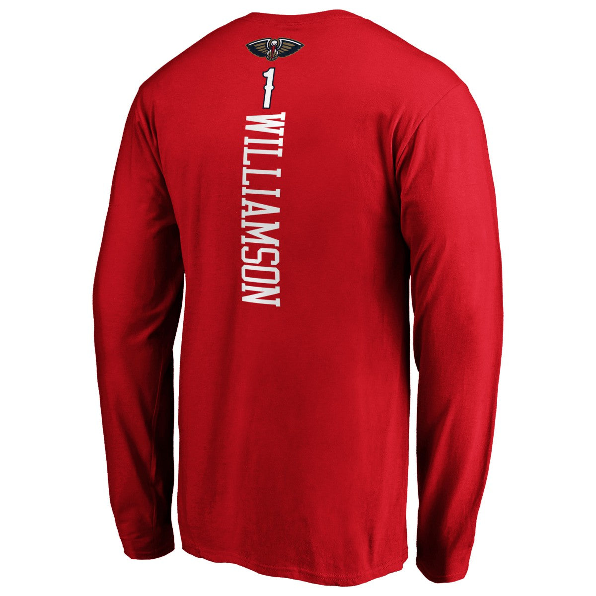 Zion Williamson New Orleans Pelicans Playmaker Name & Number Long Sleeve T-Shirt Red - NBA