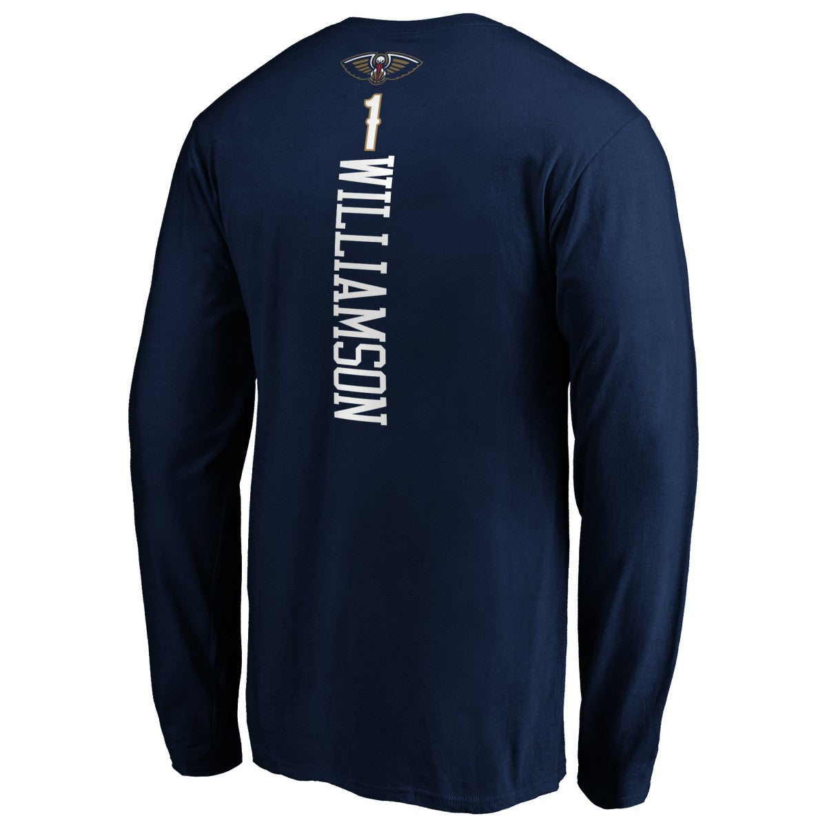 Zion Williamson New Orleans Pelicans Playmaker Name & Number Long Sleeve T-Shirt Navy - NBA