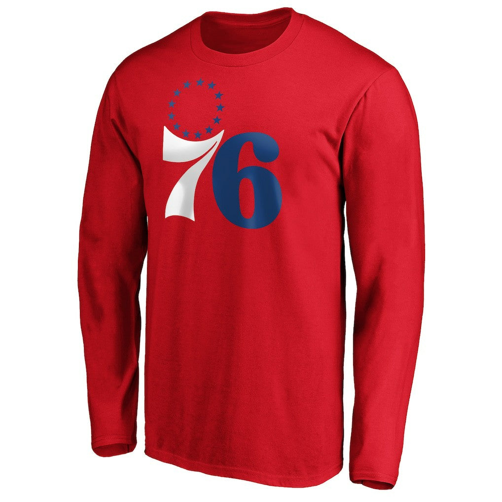 Joel Embiid Philadelphia 76ers Playmaker Name & Number Long Sleeve T-Shirt Red - NBA