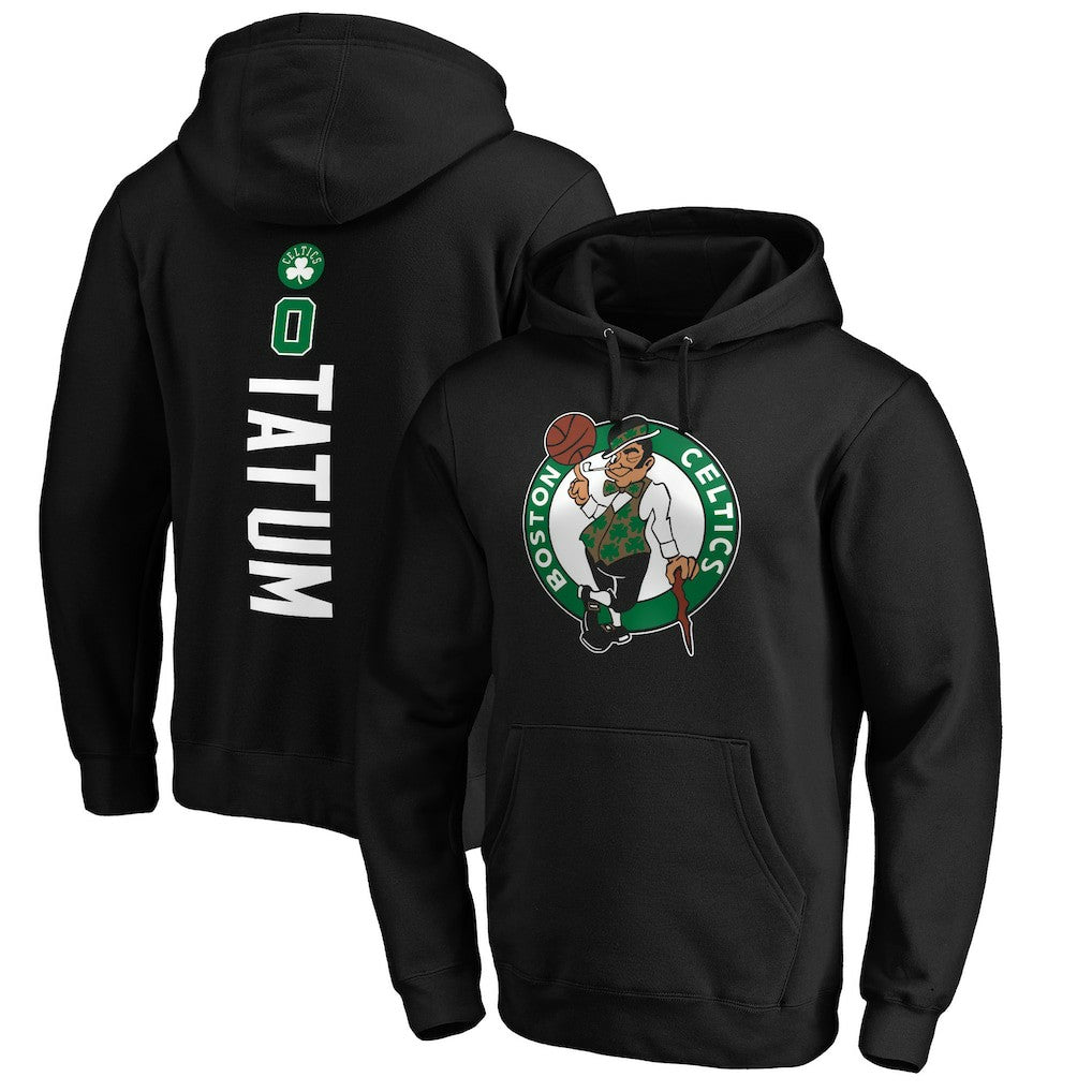 Jayson Tatum Boston Celtics Playmaker Name & Number Pullover Hoodie Black - NBA