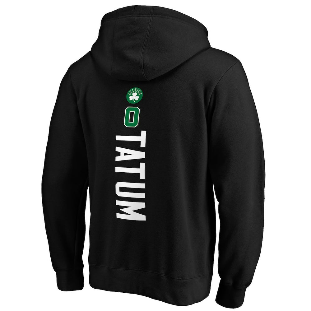 Jayson Tatum Boston Celtics Playmaker Name & Number Pullover Hoodie Black - NBA