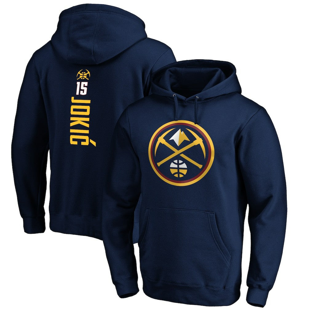 Nikola Jokic Denver Nuggets Playmaker Name & Number Pullover Hoodie Navy - NBA