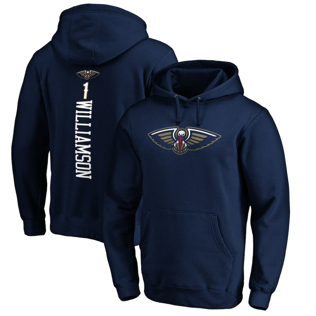 Zion Williamson New Orleans Pelicans Playmaker Name & Number Pullover Hoodie Navy - NBA