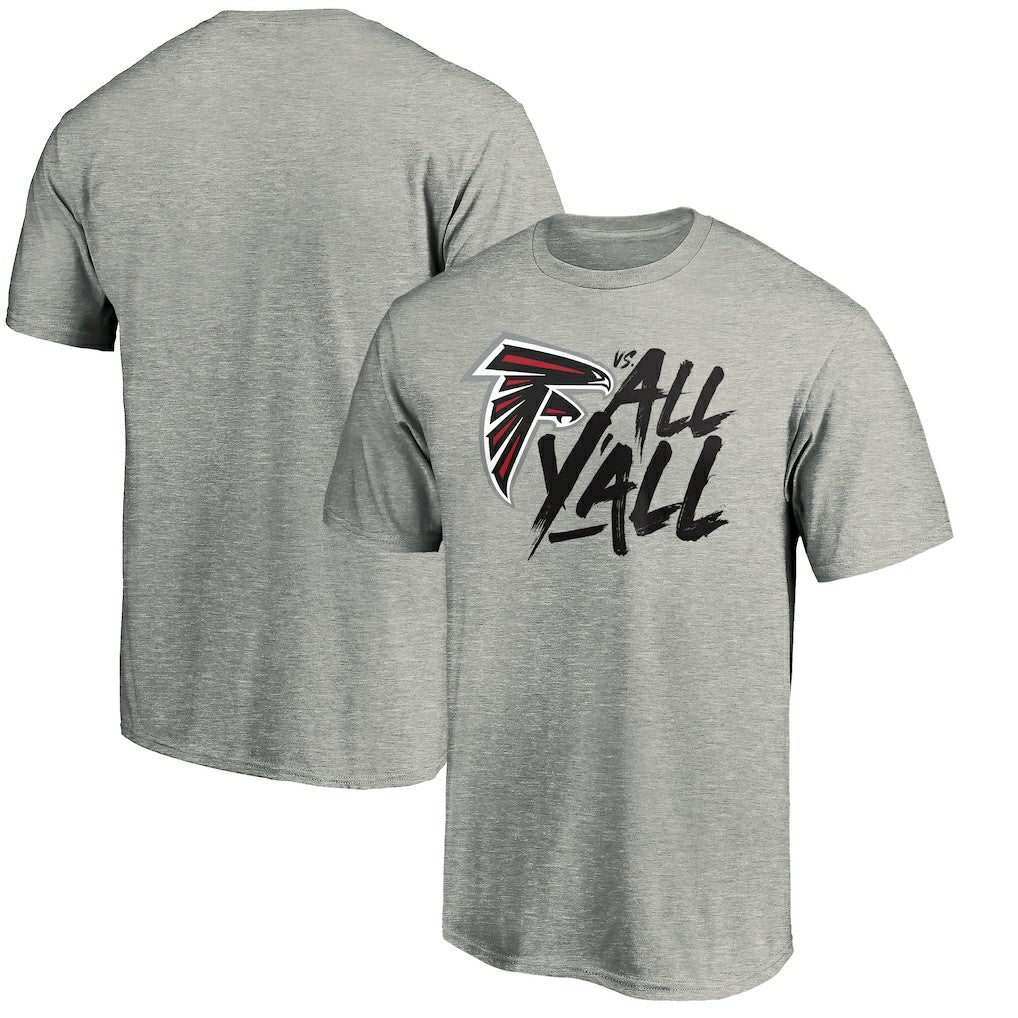Atlanta Falcons Falcons vs. All Y'all T-Shirt Heather Gray | NFL