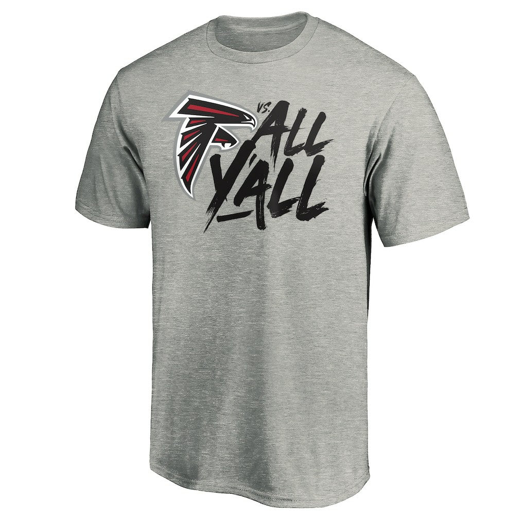 Atlanta Falcons Falcons vs. All Y'all T-Shirt Heather Gray | NFL